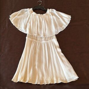 Show Me Your MuMu White Off-Shoulder Flutter Sleeve Mini Dress